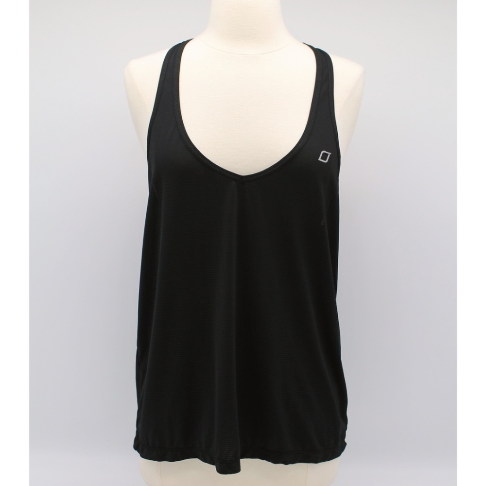 Lorna Jane Active Cut Out Open Mid Back Racerback Tank Top